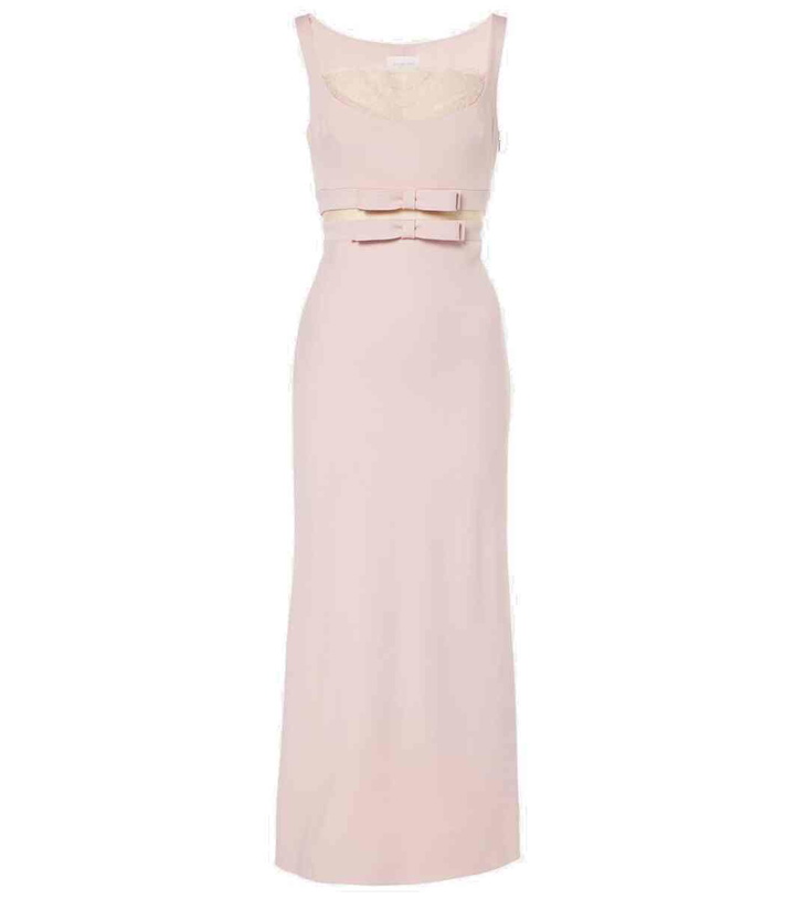 Photo: Giambattista Valli Bow-detail crêpe midi dress