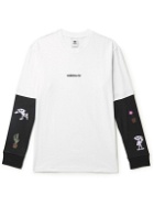 adidas Originals - Area 33 Layered Logo-Embroidered Cotton-Jersey T-Shirt - White