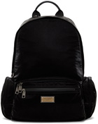 Dolce & Gabbana Black Nylon Sicilia DNA Backpack