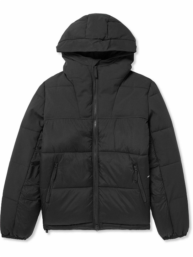 Photo: Pop Trading Company - Alex Quilted Nylon Hooded Jacket - Black