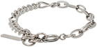 Justine Clenquet SSENSE Exclusive Silver Vesper Bracelet