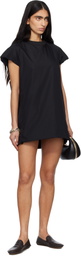 sacai Black Poplin Minidress