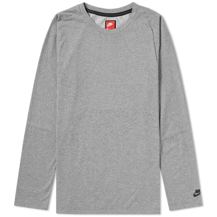 Photo: Nike Long Sleeve Bonded Tee Grey