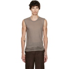 Rick Owens Gray Tower Basic SL Tank Top
