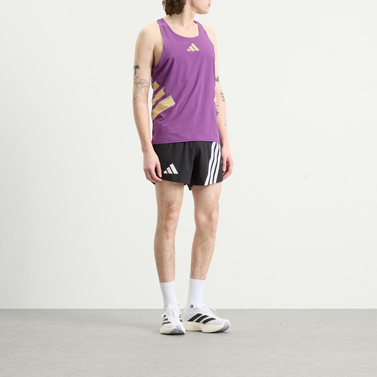 Adidas Men's Rtr Singlet Vest in Tribe Purple