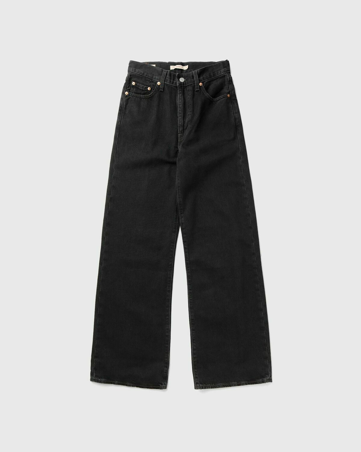 Levis RIBCAGE WIDE LEG H223 Black Womens Jeans