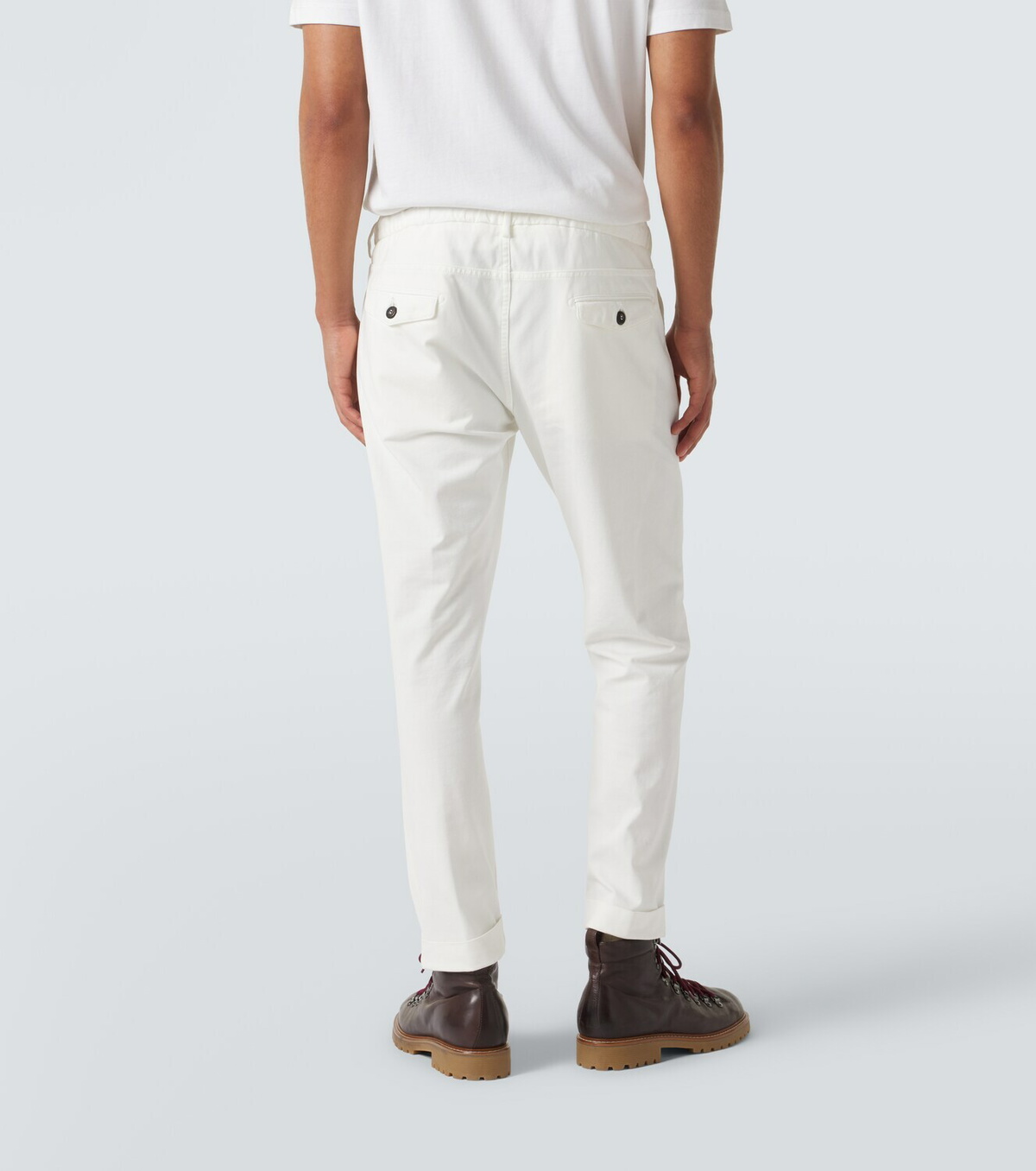 Eleventy Cotton-blend slim pants