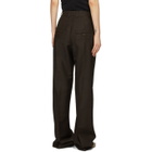 Eftychia Brown Basic Centre Seam Trousers