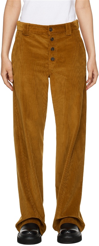 Photo: Commission Tan Twisted Trousers
