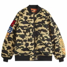 A Bathing Ape Men's 1St Camo Sharka-1 Jacket in Yellow