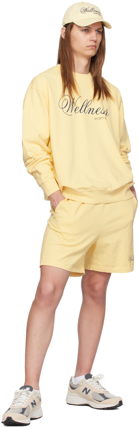 Sporty & Rich Yellow Carlyle Shorts