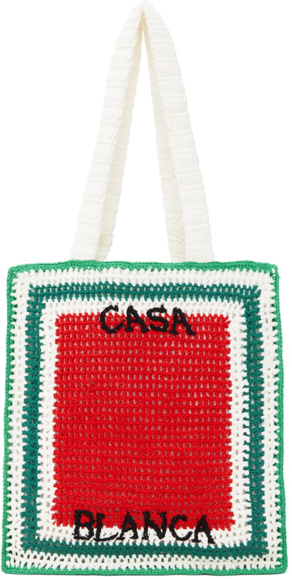 Photo: Casablanca Multicolor Cotton Crochet Tote