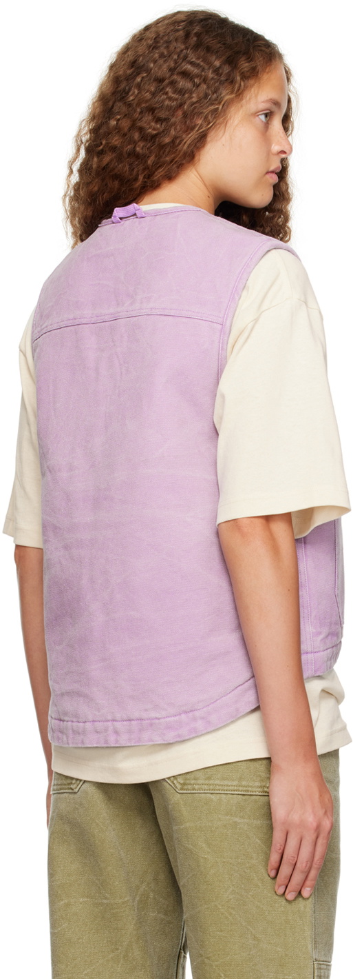 【ACNE STUDIOS】cotton-canvas vest ACNE STUDIOS Cotton Canvas Vest in Pink | endource