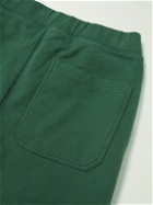 Sunspel - Tapered Brushed Cotton-Jersey Sweatpants - Green