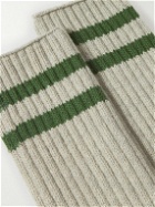 Beams Plus - Schoolboy Ribbed Cotton-Blend Socks