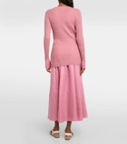 Gabriela Hearst Emma pointelle cashmere and silk cardigan