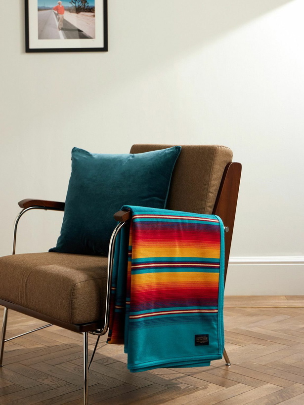 Photo: Pendleton - Serape Striped Virgin Wool and Cotton-Blend Blanket