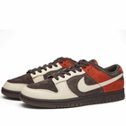 Nike Men's Dunk Low Sneakers in Velvet Brown/Sanddrift