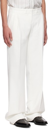 Coperni White Loose Tailored Trousers