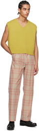 Maryam Nassir Zadeh SSENSE Exclusive Pink & Beige Trousers