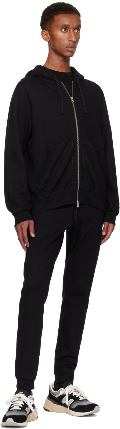 Reigning Champ Black Midweight Terry Standard Zip Hoodie