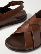 PAUL SMITH - Chandler Leather Sandals - Brown - UK 6