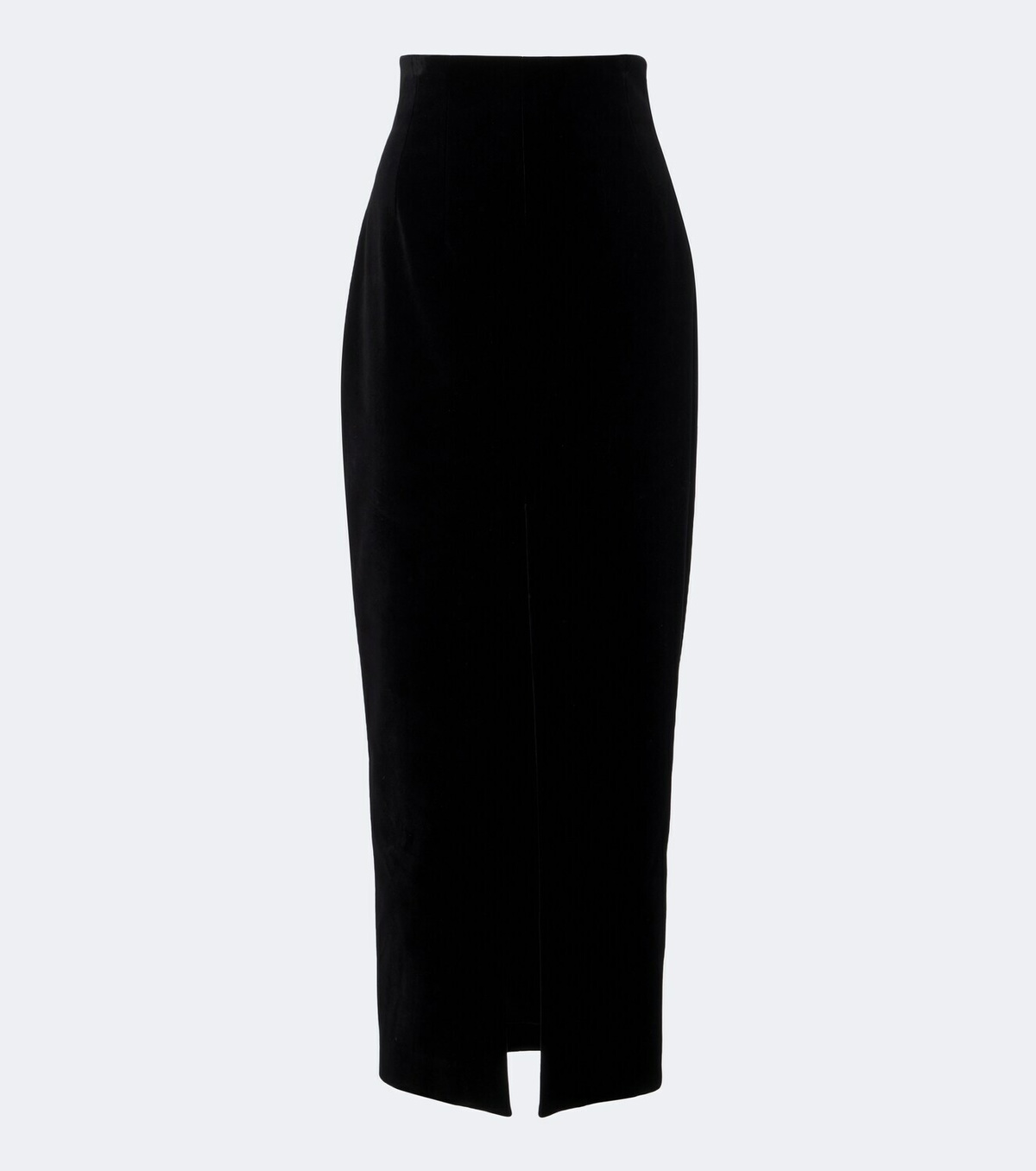 Khaite Lachlan cotton velvet pencil skirt