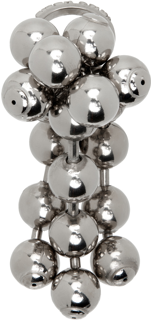HUGO KREIT Silver Ball Chain Ring
