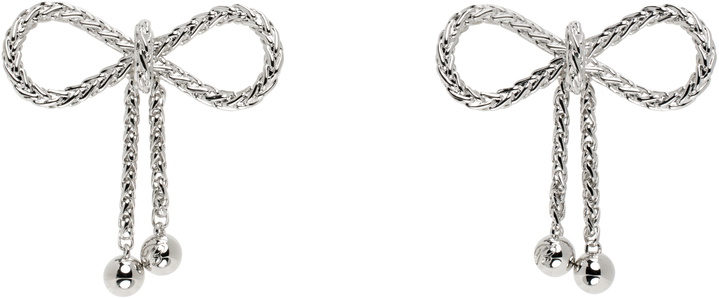 Photo: Blumarine Silver Bows Earrings