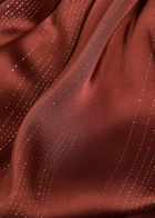 Forte_forte Metallic Satin Trousers Burgundy