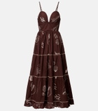 Poupette St Barth Milena printed cotton maxi dress