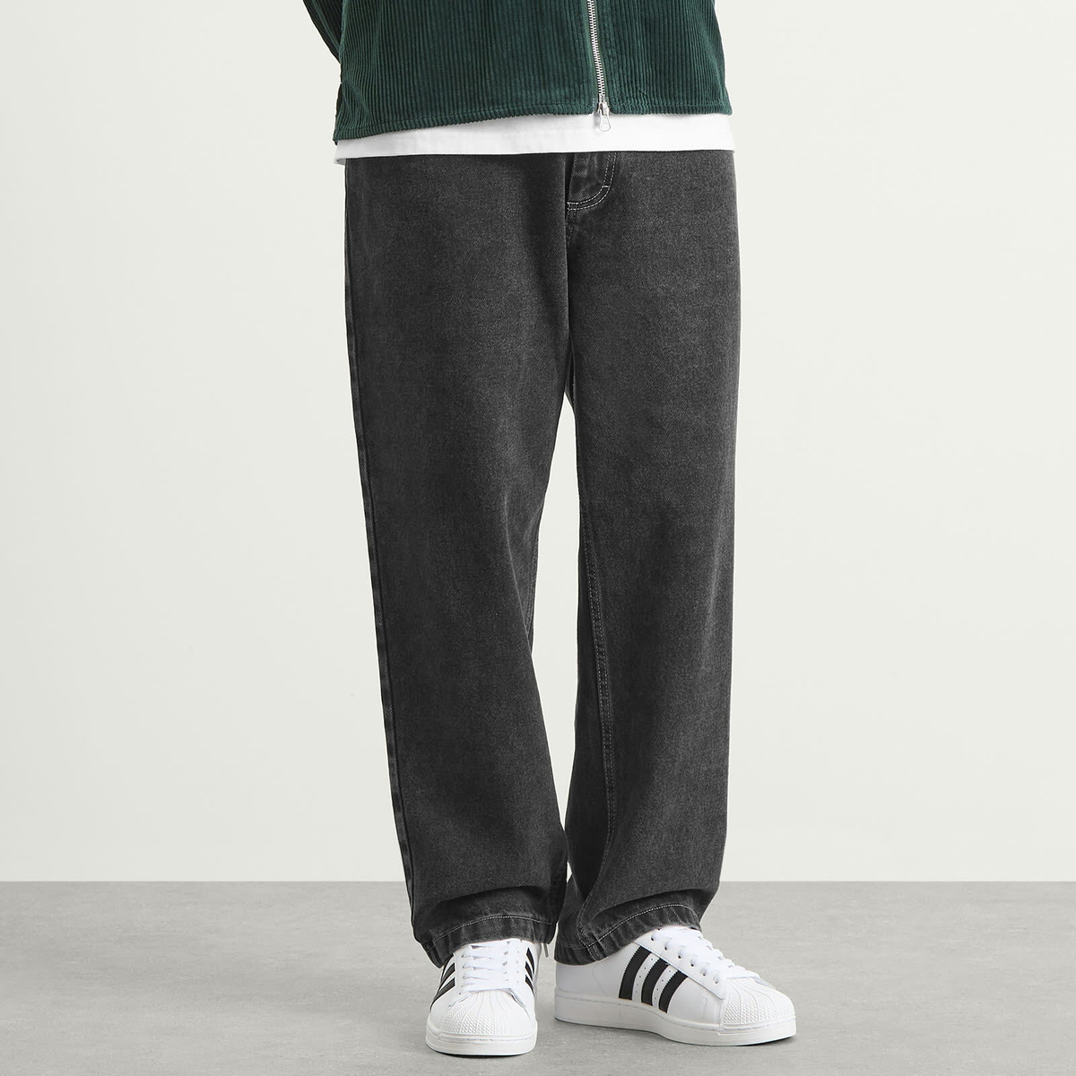 Polar Skate Co. Men's 93! Jeans in Silver Black
