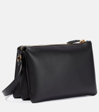 Ferragamo - Trapezio Mini leather crossbody bag