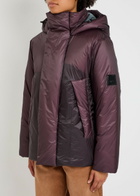 Rains Torna Hooded Padded Nylon Jacket Burgundy