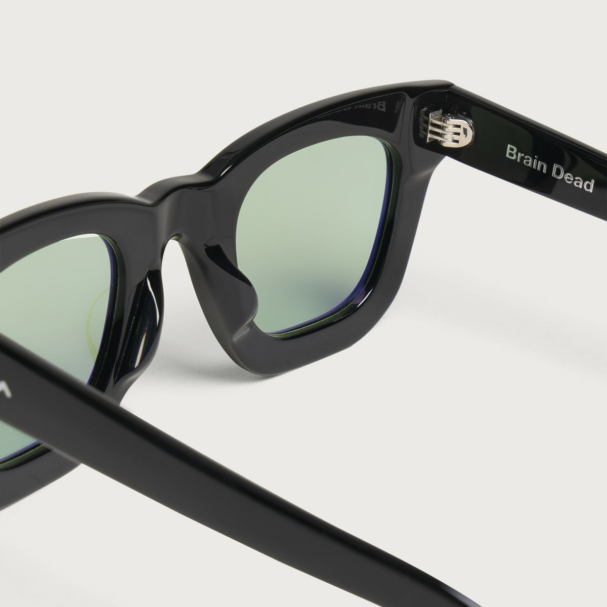 AKILA x Brain Dead Elia Sunglasses in Black/Light Green