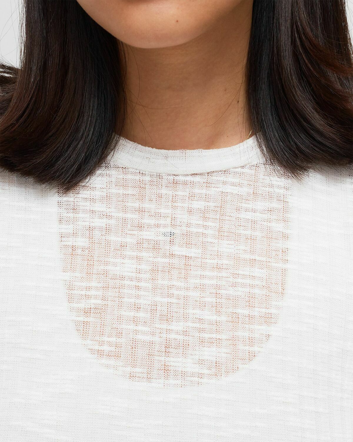 Free People AURA LAYERING TOP White Womens Longsleefe