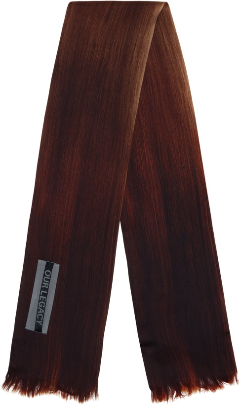 Photo: OUR LEGACY Brown Long Hair Scarf
