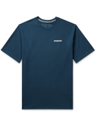 PATAGONIA - P-6 Logo Responsibili-Tee Printed Recycled Cotton-Blend Jersey T-Shirt - Blue - S