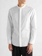 Gabriela Hearst - Ollie Grandad-Collar Cotton-Poplin Shirt - Neutrals