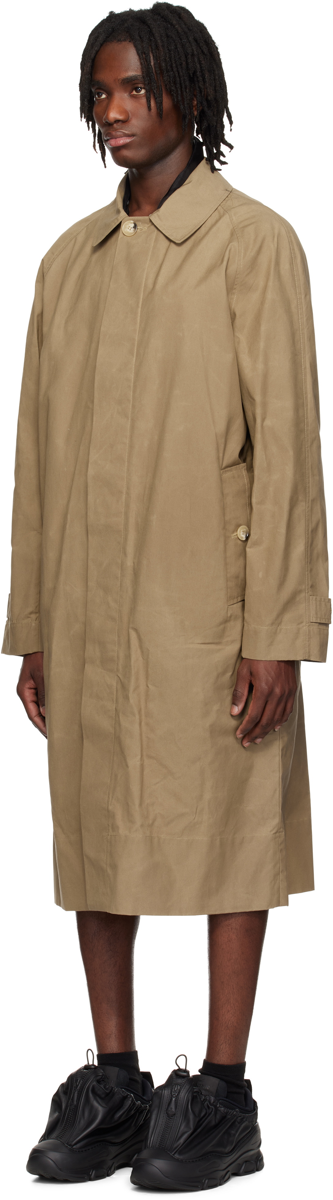 Simone Rocha Beige Car Trench Coat
