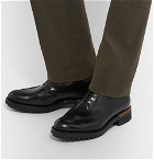 Berluti - Glazed Leather Oxford Shoes - Men - Black