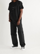 GIVENCHY - Oversized Logo-Print Cotton-Jersey T-Shirt - Black