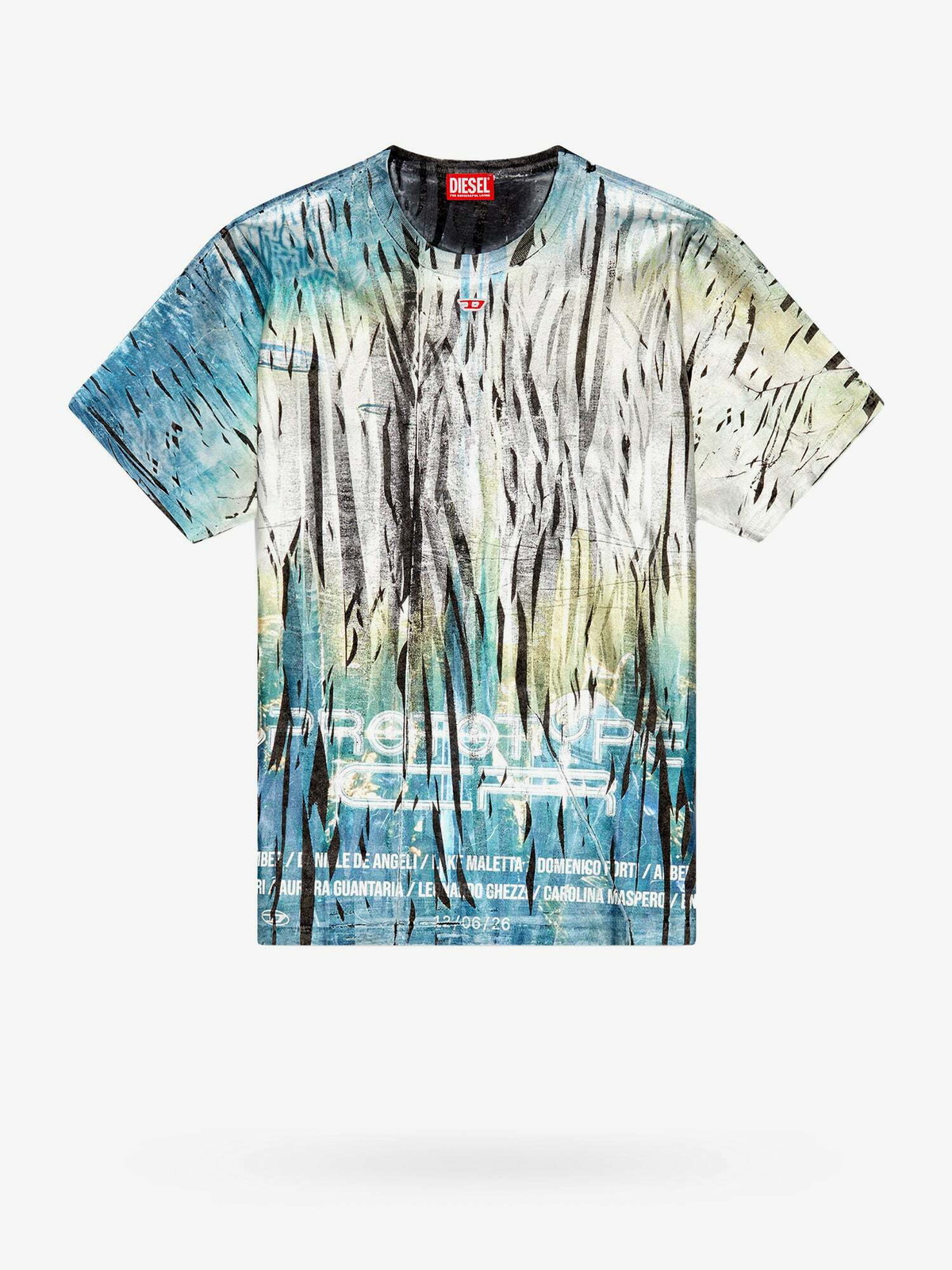 Diesel T Bord Q1 Multicolor Mens T Shirt Diesel