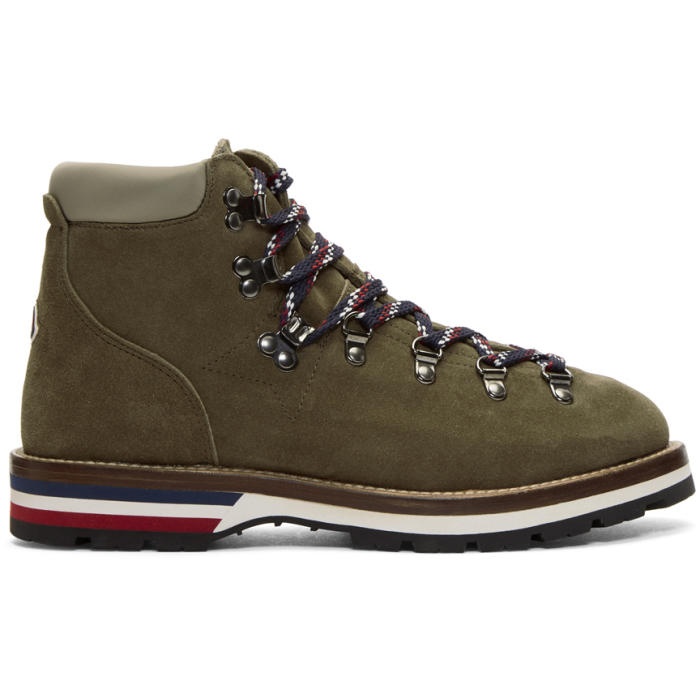 Photo: Moncler Green Suede Peak Boots