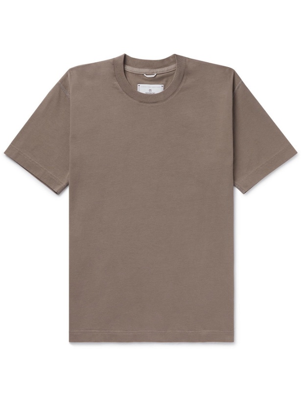 Photo: REIGNING CHAMP - Cotton-Jersey T-Shirt - Brown - S