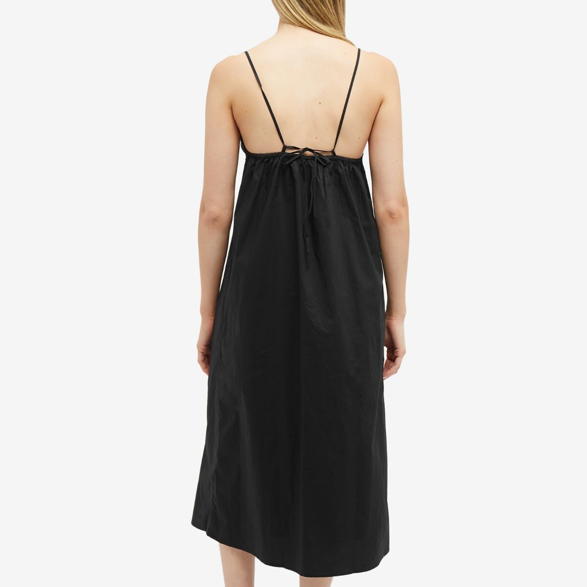white christmas dresses Alena Black Cotton Dress - Sustainable Style main image 0