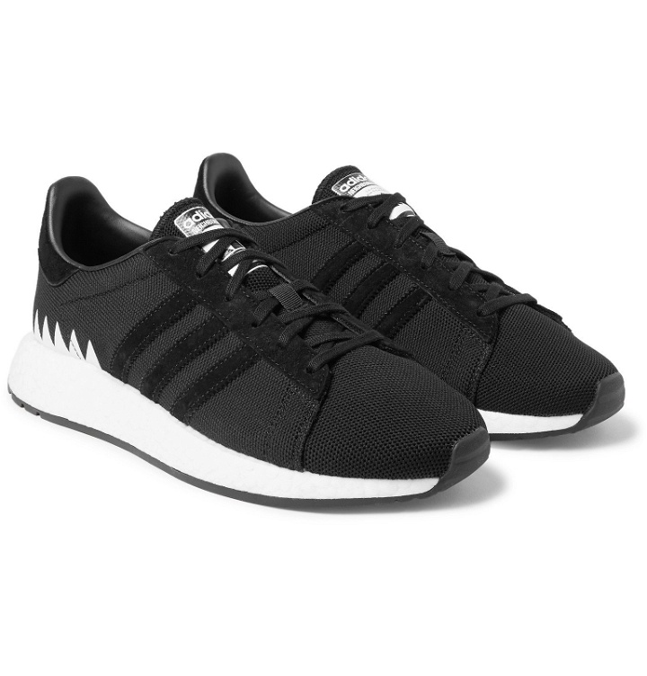 Photo: adidas Consortium - Neighborhood Chop Shop Primeknit Sneakers - Black