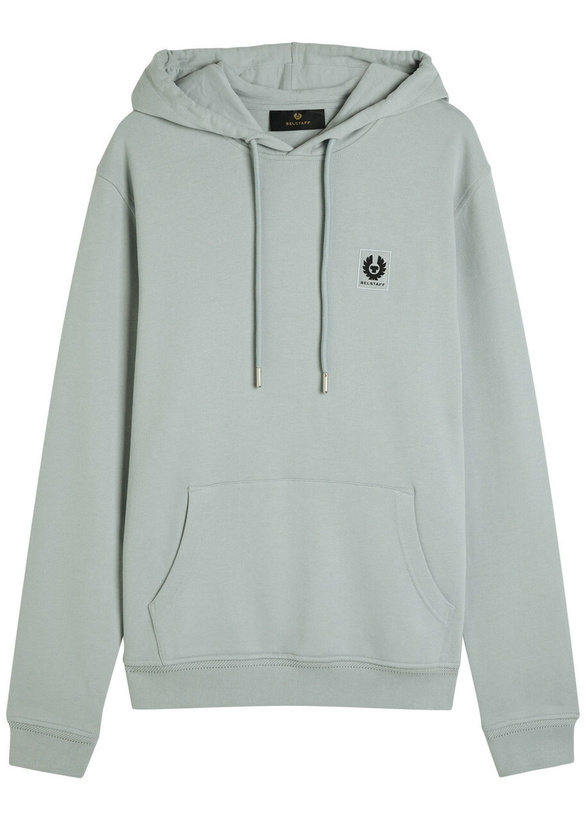 Photo: Belstaff Logo Hooded Cotton Sweatshirt Light Blue