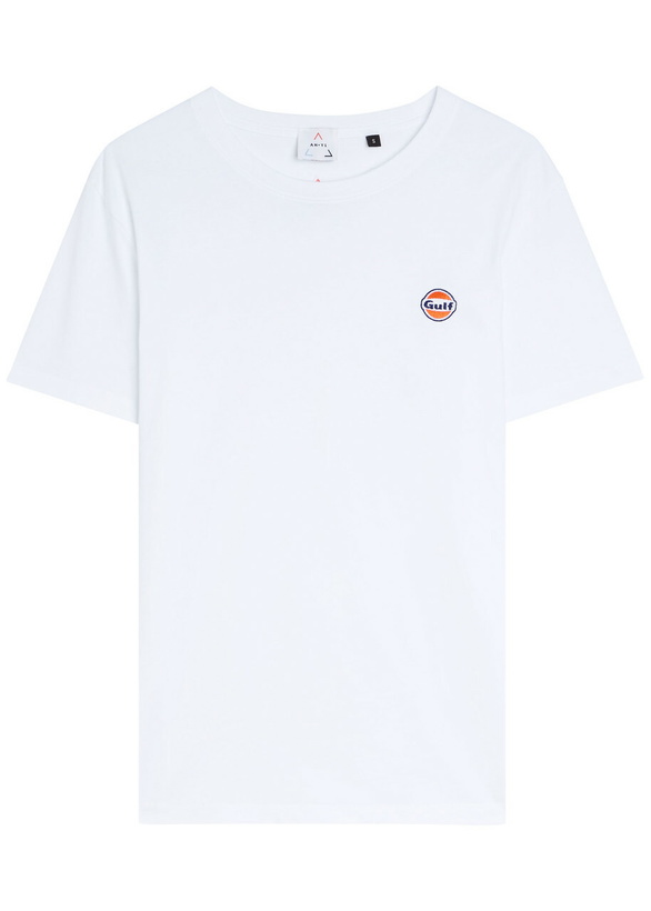 Photo: AN-Y1 Logo-embroidered Cotton T-shirt White