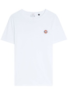 AN-Y1 Logo-embroidered Cotton T-shirt White